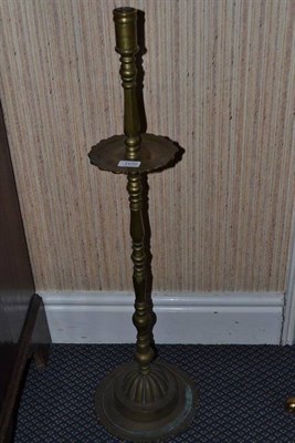 Lot 1170 - An early 18th century Islamic candlestick height 92cm