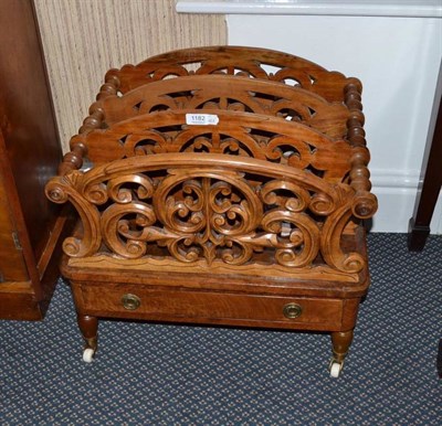 Lot 1182 - Walnut Victorian Canterbury