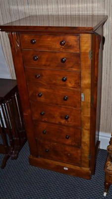 Lot 1183 - Mahogany Wellington chest