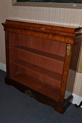 Lot 1192 - Victorian walnut dwarf bookcase with gilt metal mounts