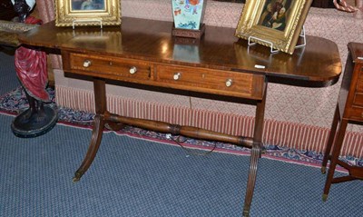 Lot 1198 - A 19th century mahogany sofa table (a.f.)