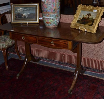 Lot 1205 - Mahogany sofa table