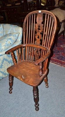 Lot 1211 - Yew wood Windsor