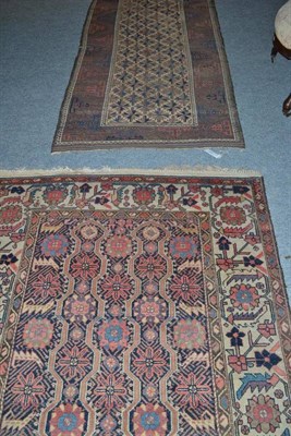 Lot 1216 - Two Eastern rugs with blue and red borders