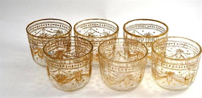 Lot 171 - A Set of Six Late 18th Century Bohemian Glass Finger Bowls  Ex. Renishaw Hall