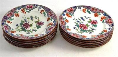 Lot 181 - A Set of Twelve Spode Pearlware Dessert Plates, circa 1820, with chinoiserie foliage  Ex....