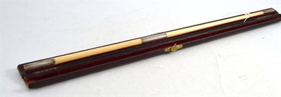 Lot 332 - A Late 19th Century Ivory Conductor's Baton, with silver plated mounts, engraved 'Presented to John