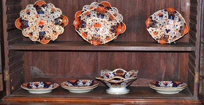 Lot 412 - An Early 19th Century Derby Imari Pattern Dessert Service (19)