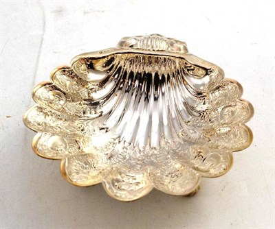 Lot 469 - A Modern Silver Shell Dish, Birmingham 1974