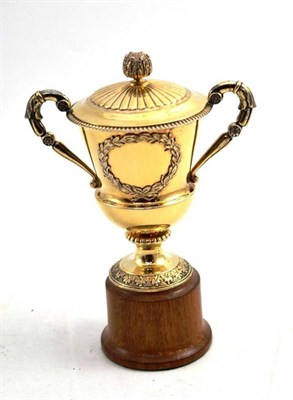 Lot 473 - A Scottish Silver Gilt Trophy Cup with Cover, Edinburgh 1958