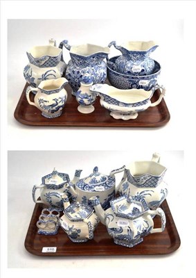 Lot 510 - A Quantity of Blue and White Pottery, including Wood's Yuan ware, etc