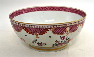 Lot 526 - A 19th Century Famille Rose Bowl, diameter 25cm