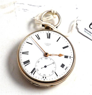 Lot 627 - A Silver Duplex Pocket Watch, gilt fusee duplex movement inscribed Johnson, London Francis...