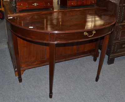 Lot 703 - A Mahogany D-End Table, 116cm wide