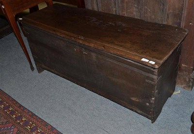 Lot 722 - A 17th Century Oak Coffer, 124cm long