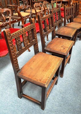 Lot 735 - A Set of Six Late 17th Century Italian Walnut Chairs, seat 49cm wide   Ex. Renishaw Hall