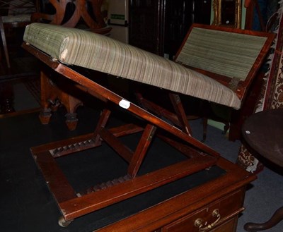 Lot 789 - An Adjustable Gout Stool, made by Alderman Johnson, 66cm wide