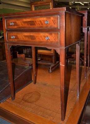 Lot 796 - A Small Reproduction Mahogany Two Drawer Side Table, 54cm wide