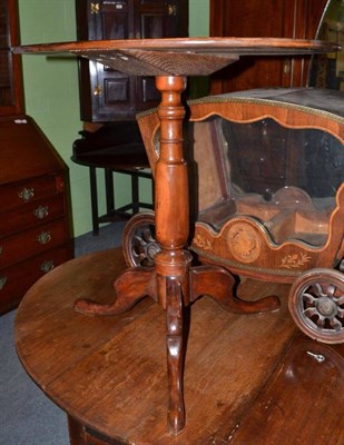 Lot 809 - A 19th Century Yew Tripod Table, height 70cm