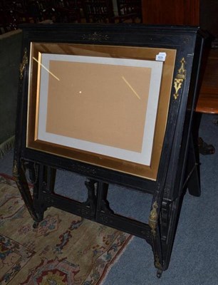 Lot 829 - A Late 19th Century Victorian Ebonised Folio Cabinet, 89cm wide