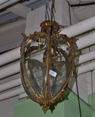 Lot 856 - A Iron and Copper Gothic-Style Lantern, height approx 67cm