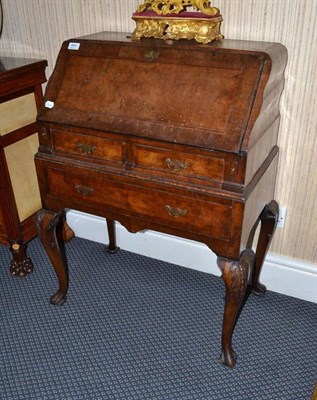 Lot 864 - An 18th Century Style Walnut Lady's Bureau, 68cm wide