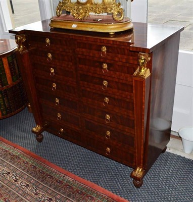 Lot 873 - A Maitland-Smith Reproduction Empire-Style Chest of Fourteen Drawers, 97cm width