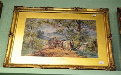 Lot 1020 - Henry James G. Holding (1833-1872)  ";Going to Market"; Signed and dated 1860, inscribed on the...