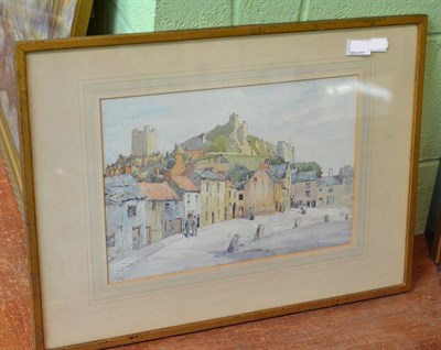 Lot 1047 - Martin Hardie C.B.E. R.S.W.(1875-1952) ";Richmond, Yorkshire"; Pen, ink and watercolour, 25cm...