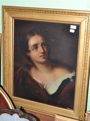 Lot 1071 - After Guercino (19th century)  Portrait of a lady, head and shoulders Oil on canvas, 61.5cm by...