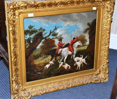 Lot 1086 - F* Bestow ( 19th century)  Huntsmen and hounds in vegetation  Signed and dated 1830, oil on canvas