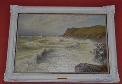 Lot 1120 - Walter James Shaw (1851 - 1933)  A coastal scene  Signed and dated 1873, oil on canvas  49cm by...