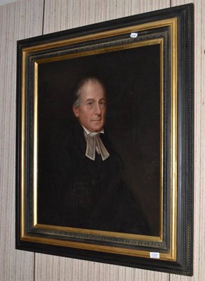 Lot 1125 - English School (19th century) Portrait of a Reverend  Oil on canvas, 76cm by 63.5cm