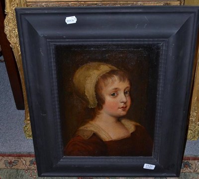 Lot 1131 - Follower of Cornelis de Vos (19th century) A head and shoulders portrait of a young girl...