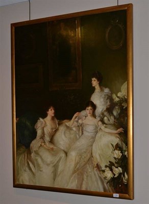 Lot 1156 - * Aston After John Singer Sargent (20th Century)  The Wyndham Sisters - Three elegantly dressed...