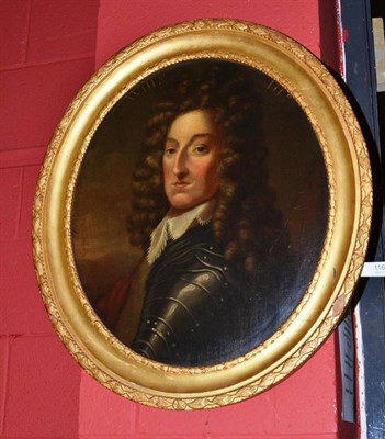 Lot 1164 - English School (18th century) Portrait of a gentleman, head and shoulders, wearing armour and a...