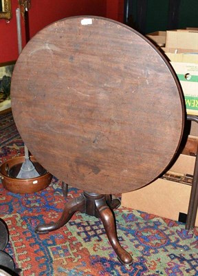 Lot 1209 - A George III Mahogany Tripod Table, late 18th Century, diameter 87cm