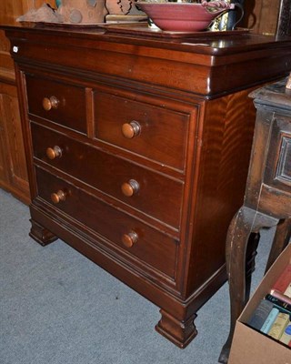 Lot 1285 - A Reproduction Mahogany Chest, with lift-up top, by Simon Horn, 100cm wide