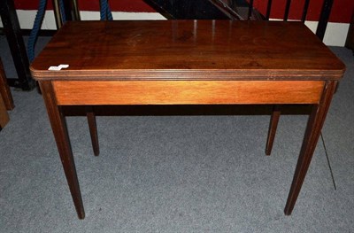 Lot 1292 - A George III Foldover Tea Table, 99cm wide