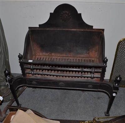 Lot 1335 - A Georgian Cast Iron Fire Grate