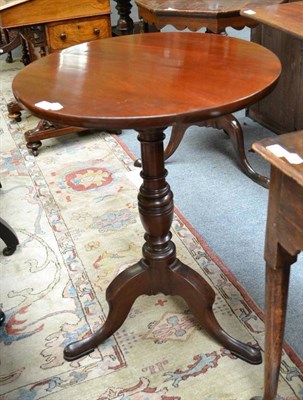 Lot 1355 - A 19th Century Mahogany Tripod Table, diameter