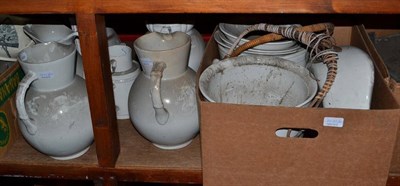 Lot 1400 - A Large Quantity of Victorian and Later Toilet Wares (in six boxes)  Ex. Renishaw Hall