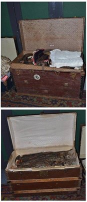 Lot 1455 - Two Trunks of Horse Tack and Equipment, including numnahs, stable rugs, summer sheets, sweat...