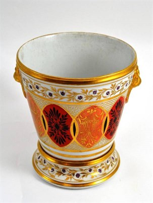 Lot 97 - Jardiniere and stand, possibly Coalport (a.f.), height 17cm