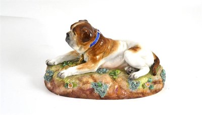 Lot 119 - German figure of a seated St Bernard, width 26cm