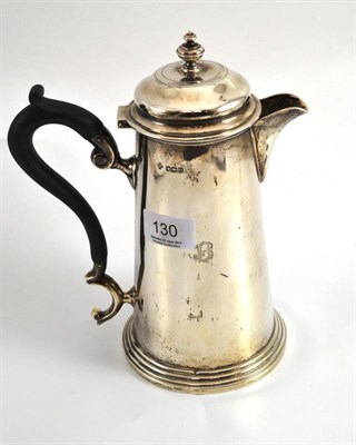 Lot 130 - A silver coffee pot, Sheffield 1956