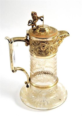 Lot 132 - Elkington electroplate mounted claret jug, height 28cm