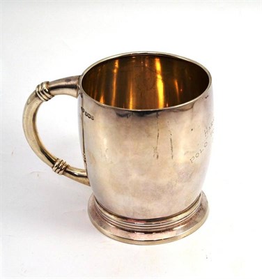 Lot 241 - Silver tankard, Harrogate Polo Tournament, dated 1938