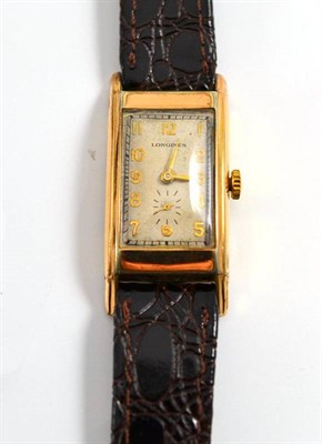 Lot 257 - A gold plated Longines wristwatch