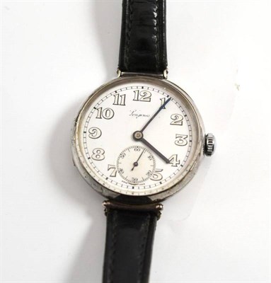 Lot 260 - A Longines wristwatch, case stamped 925